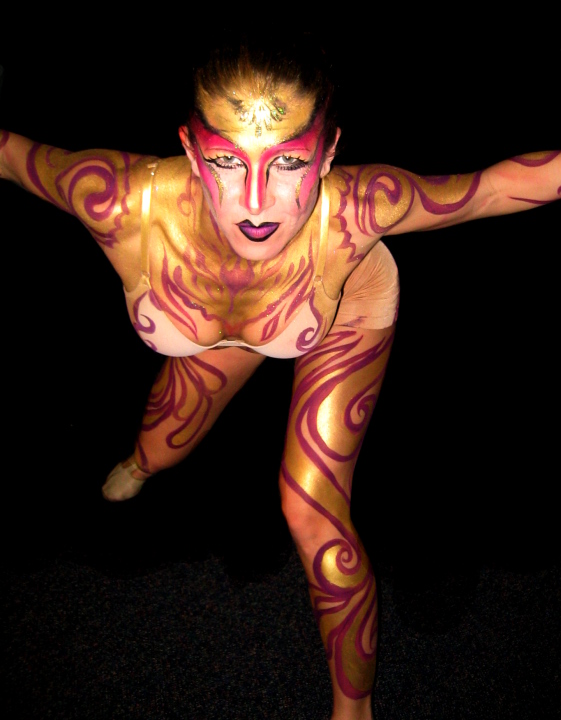 Purim Body Painting - body paint